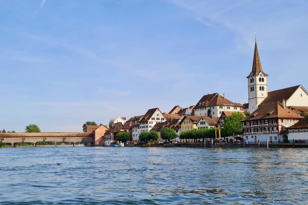 Ferienwohnung Rheinblick in Büsingen -keine Monteure- Busingen Exterior foto